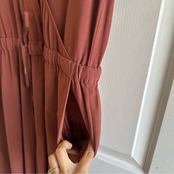 Eileen Fisher Women’s 1X Wide Leg Crepe Jumpsuit‎ Tencel Viscose Crepe Ruset - Picture 7 of 11